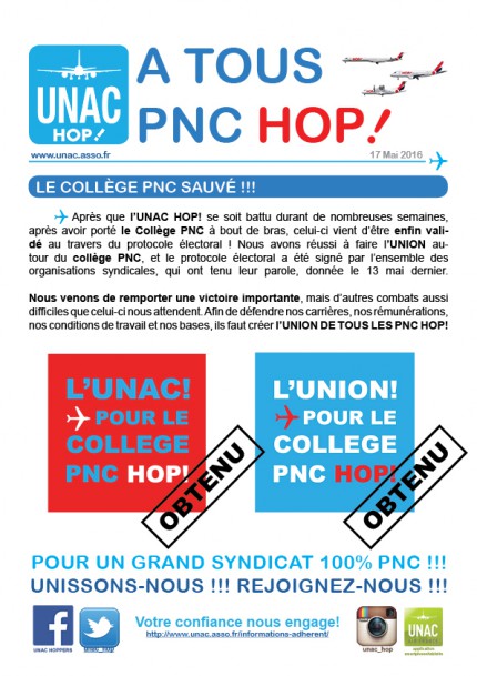 UNAC HOP SAUVE LE COLLEGE PNC