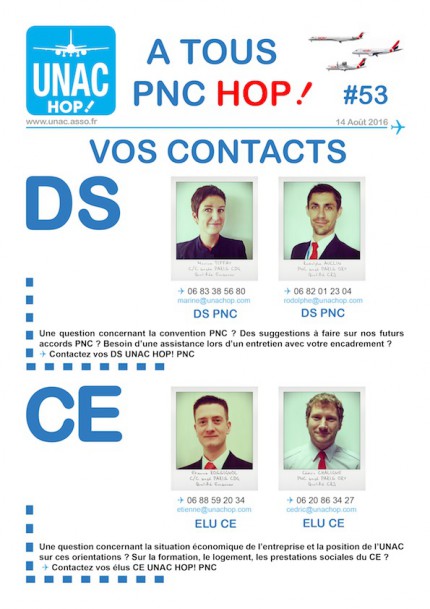 TRACT UNAC HOP! PNC #53 CONTACTS P1