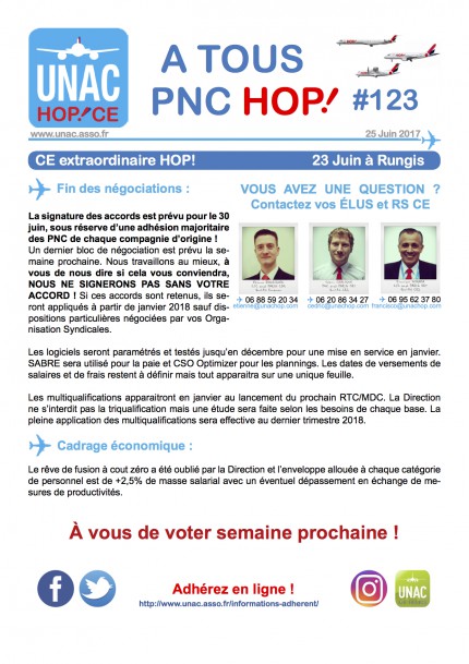 L'ESSENTIEL CE UNAC HOP! PNC