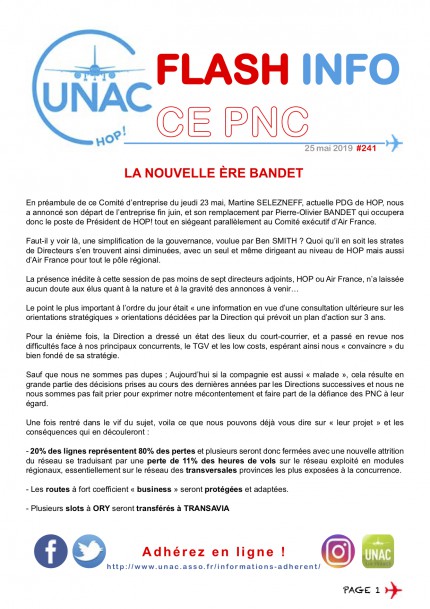 2019-05-25 FLASH INFO CE PNC