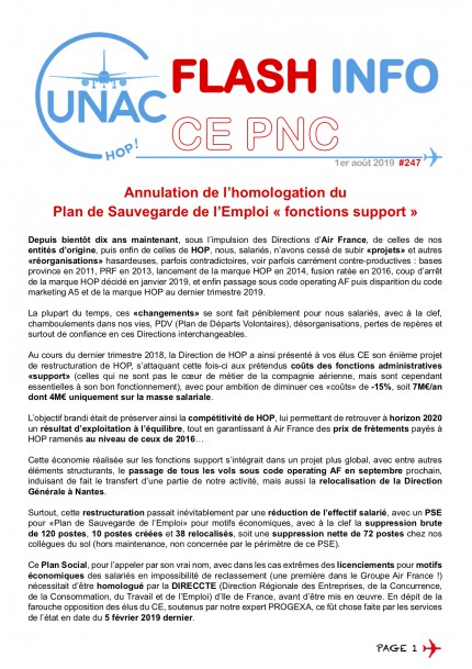 2019-08-01 FLASH INFO CE PNC