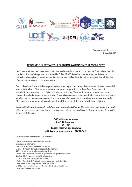 INVIT PRESSE Conf du 12 sept 2019