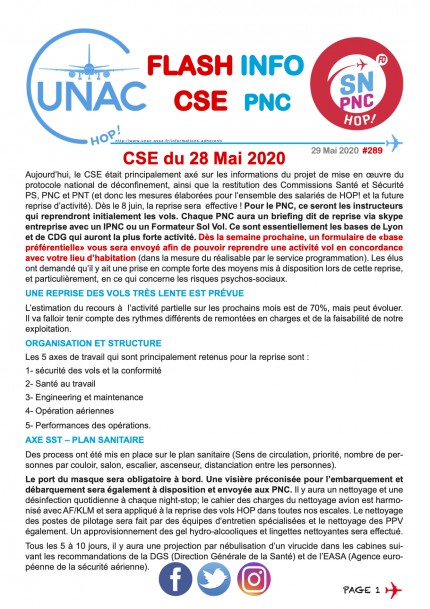 CSE du 28 MAI 20