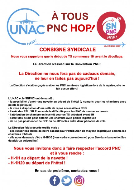 TRACT293consigne syndicale