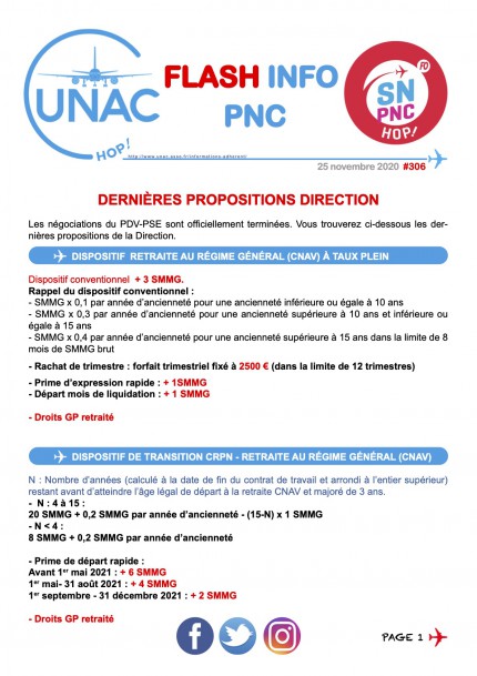 TRACT306 fin des négos