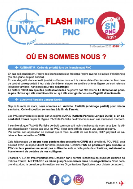 TRACT310flash infos