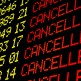 Cancelled flights on airport board